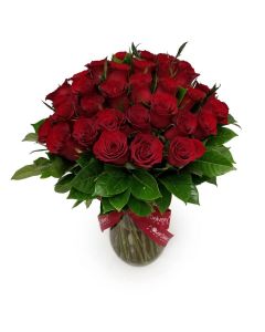 36 Red Roses flower arrangement