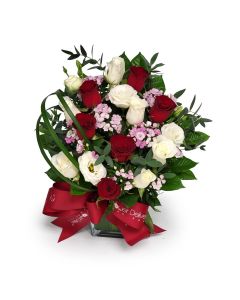 Touch Of Red flower arrangement
